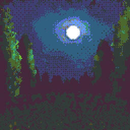 A small nighttime landscape